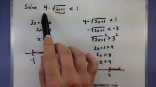 Pre-Calculus - Solving inequalities with radicals