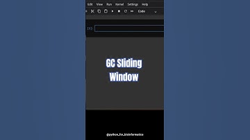 GC Content Sliding Window Analysis in Python #dna #python #bioinformatics #biotechnology #coding
