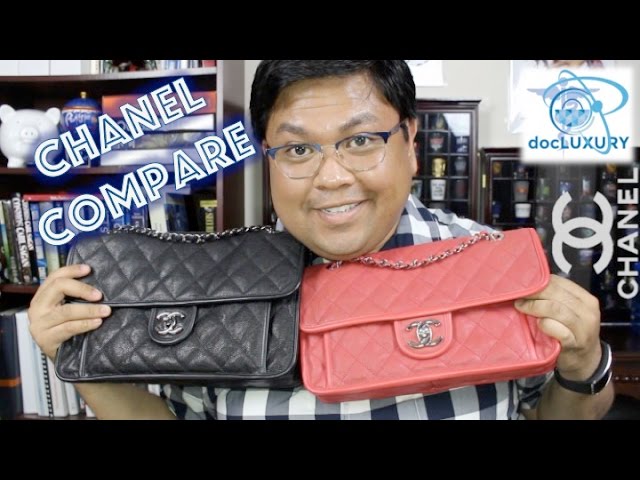 CHANEL french riviera large VS. medium | review and comparison - YouTube
