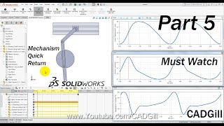 Mechanism Part 5  Quick Return Mechanism Modeling & Simulation in SolidWorks