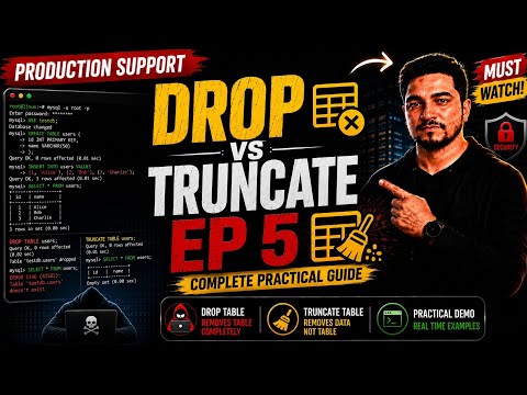 Every SQL Beginner Gets This Wrong 🚨 DROP vs TRUNCATE