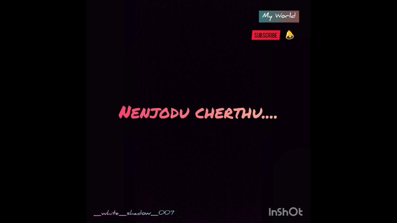 Nenjodu cherthu song with lyrics