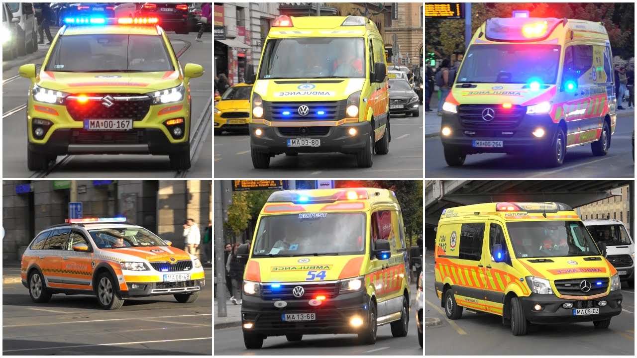 Rettungs & Notarztdienst OMSZ Budapest [összeállítás/Zusammenschnitt]