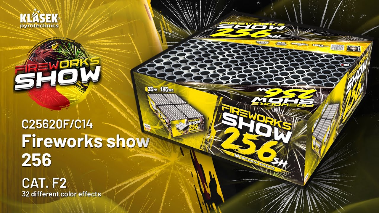 C25620F/C14 Fireworks show 256 | Klasek pyrotechnics