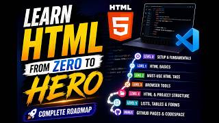 HTML Full Course for Beginners in Hindi | Level 0 Setup & Fundamentals