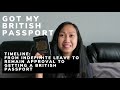 I got my British Passport Finally! Timeline from ILR Approval to Getting a British Passport