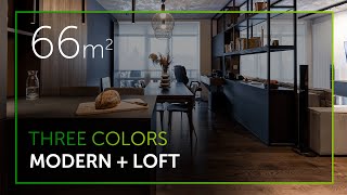 Modern interior with loft elements | 66 m² | Polygon Architecture & Design