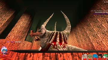 Defeating Shub-Niggurath, Quake 1 final boss