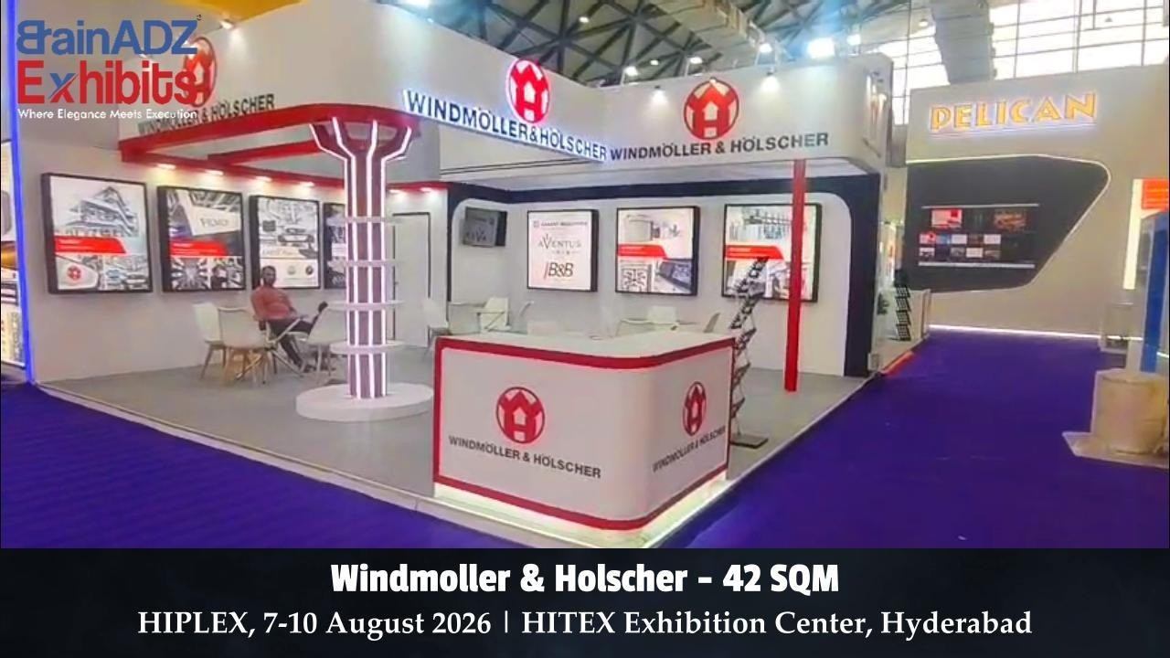 Windmoller & Holscher 42 SQM Stall | HIPLEX 2026 – BrainADZ Exhibits