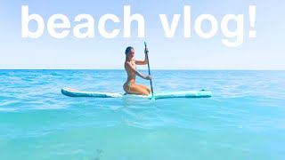 Come To The Beach With Mepaddleboard, Swimming, Tanning, Fun Underwater Vlog