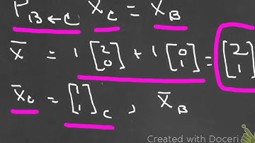 Change of Basis Matrix Example