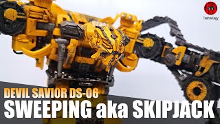 Devil Saviour DS-06 Sweeping aka Constructicon Skipjack [Teohnology Toys Review]