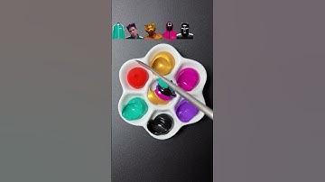 Guess the mixed color of Squid Game 2（Part 5）#squidgame #오징어게임 #colormixing #satisfying #asmr