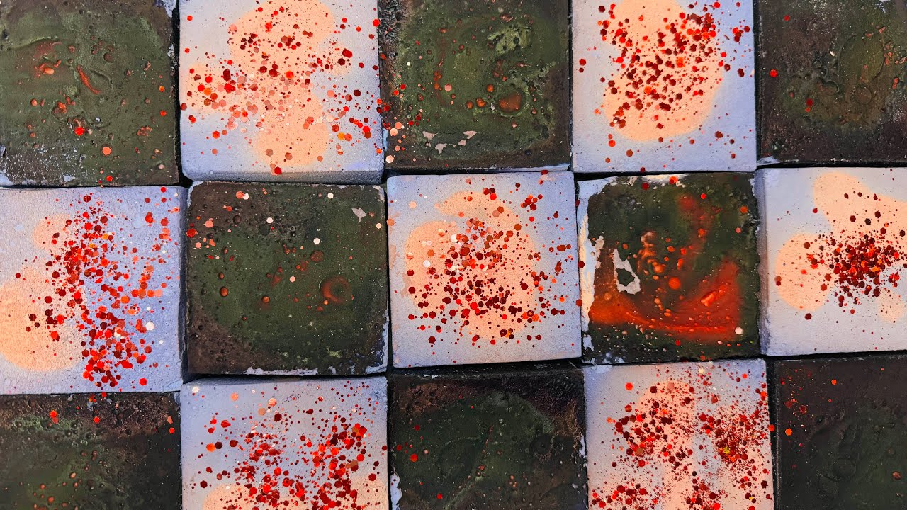 Ember Sprinkle Chalk Block ASMR | Molten Dust Chalk ASMR Blocks Relax 