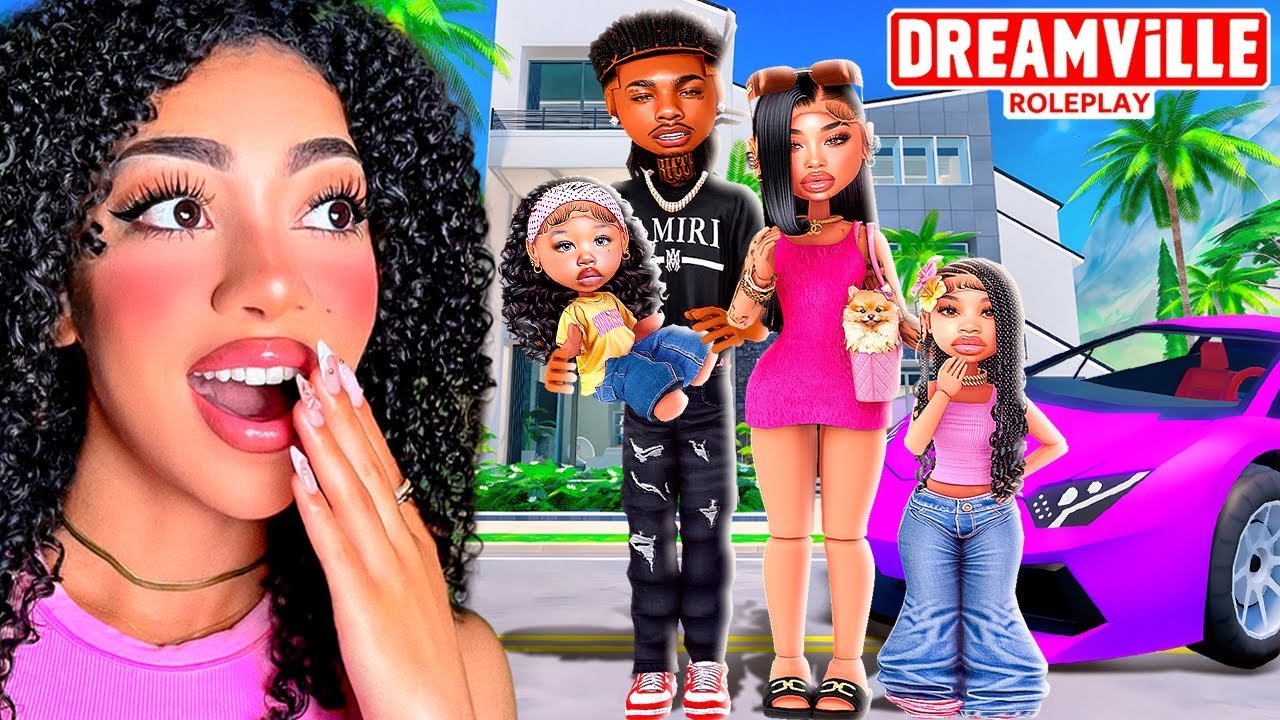 I Started a REALISTIC FAMILY with my BOYFRIEND in DREAMVILLE RP!