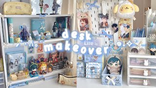 AESTHETIC DESK MAKEOVER ☁️ pinterest inspired, extreme transformation, ikea shopping, pegboard setup