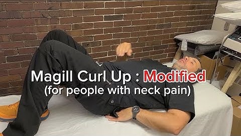 McGill Curl Up : Modified 😮