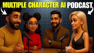 How To Create a 3D AI Podcast With Multiple Talking Characters (No Studio Needed)