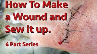 DIY  How To Make a Wound and Sew it Up