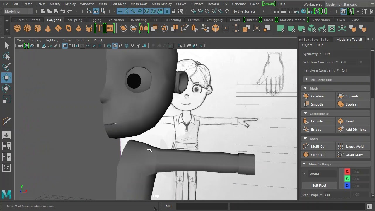Maya Basic Man Head 006 - YouTube