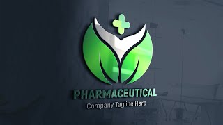 Professional Pharmaceutical Logo Design Photoshop cc Tutorial