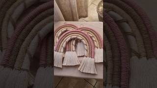 Macrame rainbow tutorial on our channel 🌈😁 #macrame #rainbow