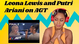 First Time Reaction | Leona Lewis and Putri Ariani deliver a performance of &quot;Run&quot; | Reaction