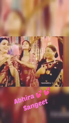 abhira sangeet#yrkkh #sajan ji ghar aaye ❤❤ #harshali forever #shorts