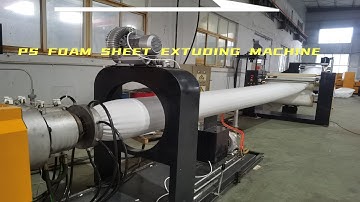 Polystyerene Foam Sheet Extruding Machinery Factory Live Video
