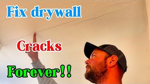 How to fix a drywall crack in ceiling or wall FOREVER!