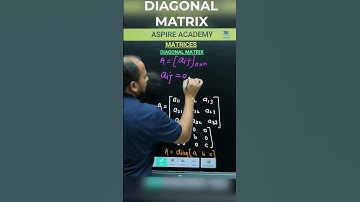 What is Diagonal Matrix | Diagonal Matrix | CBSE | ICSE