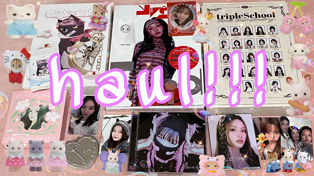 collective haul ♡ lots of albums & photocards… mostly tripleS *ੈ✩