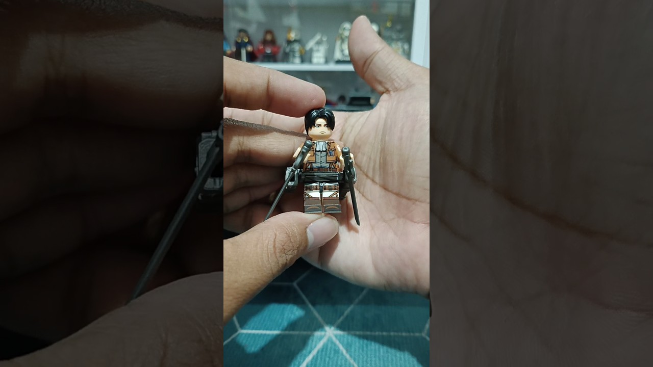 captain levi ackerman lego minifigure attack on titan lego 