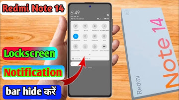 redmi note 14 lock screen notification panel hide, redmi note 14 notification bar off