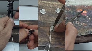 Como hacer topos en zigzag, filigrana momposina, joyería artesanal. handcrafted jewel