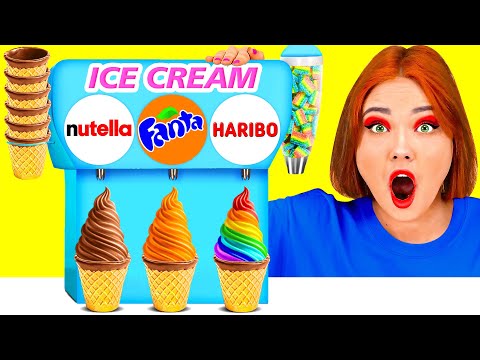 تحدي الآيس كريم الغامض أفكار مجنونة للطبخ HAHANOM Challenge