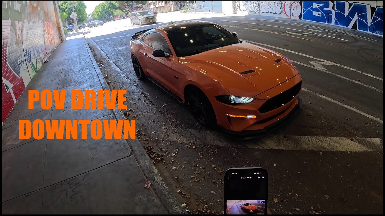 2021 MUSTANG GT PREMIUM (MANUAL) POV DRIVE DOWNTOWN