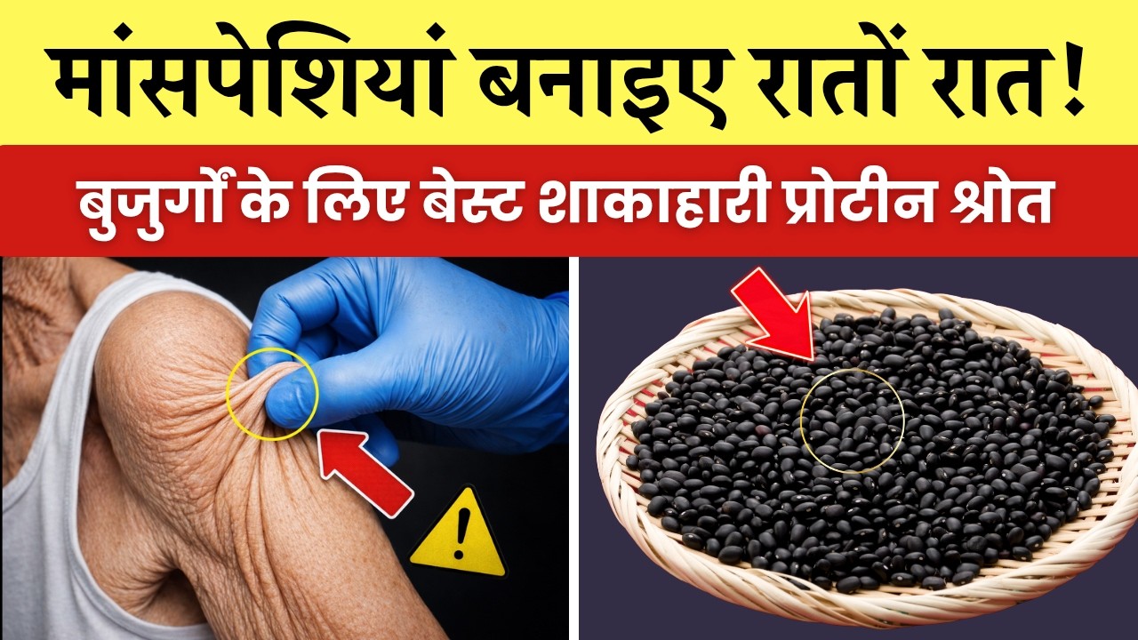 Best Vegetarian Protein Sources for Seniors in India 🇮🇳 | Stop Muscle Loss