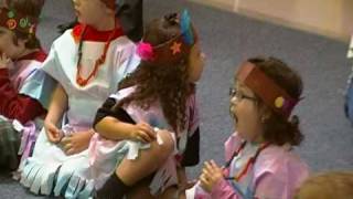 Riley and Sydney Coffey thanksgiving day festival at school