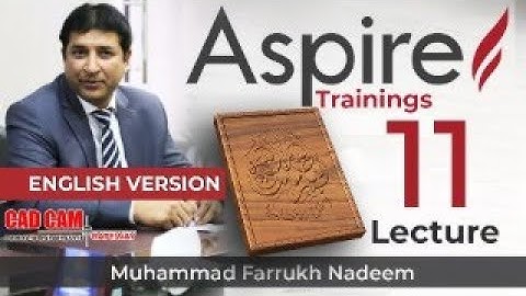 How to make 3d shapes Creation tutorial Vectric Asprie Lecture 11 | Muhammad Farrukh Nadeem