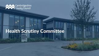 Health Scrutiny Committee 1 October 2026 Guide