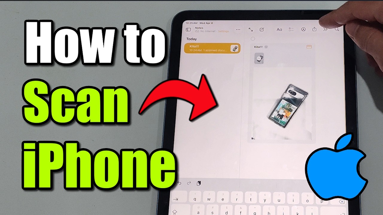 How To Scan Documents On iPhone And Send To Email - Easy Tutorial - YouTube