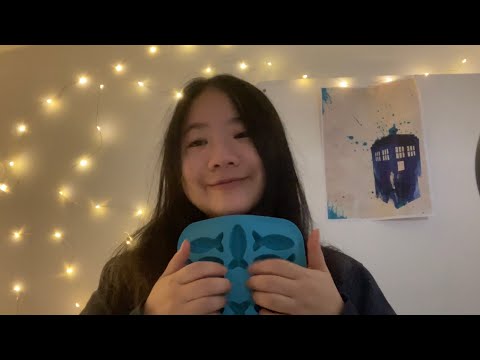 LoFi ASMR | blue triggers assortment | tapping & rambles