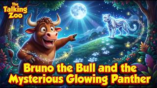 Bruno the Bull and the Mysterious Glowing Panther 🌟 | Magical Animal Story | The Talking Zoo
