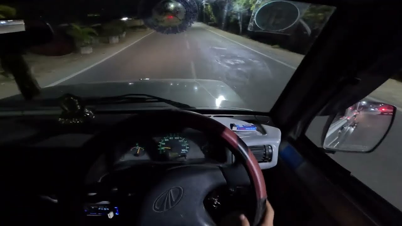 4K RELAXING LATE NIGHT TURBO DRIVE ASMR | BOLERO 4X4 POV DRIVING | 4K POV ASMR