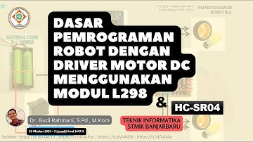 Robot beroda dengan sensor jarak HC-SR04 | Budi Rahmani | STMIK Bjb | 25 Okt 2025 | PR-7