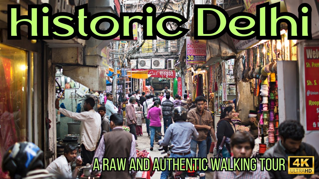[4K] 🇮🇳 Delhi Unveiled: A Raw and Authentic Walking Tour Through the Colors and Chaos of India 🛺