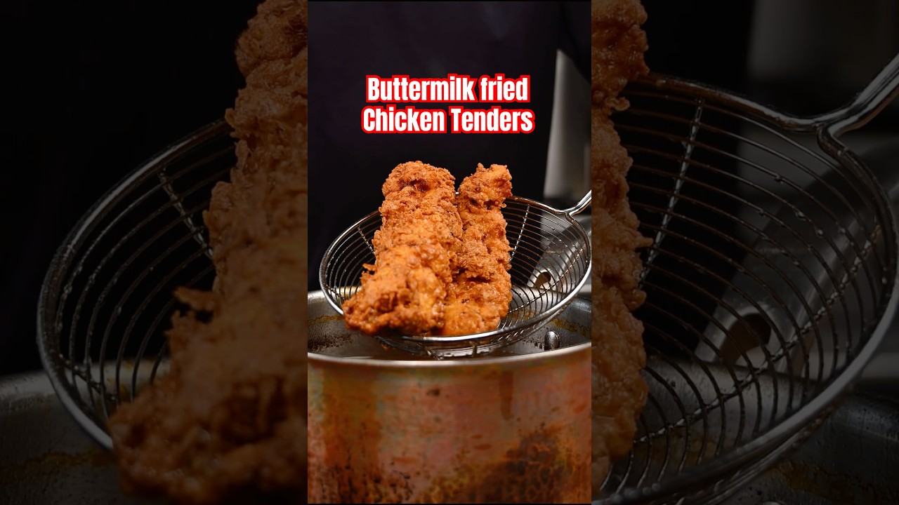 Buttermilk Fried Chicken Tenders!! #chickentenders #friedchicken #easyrecipes