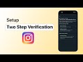 How to setup two step verification on Instagram