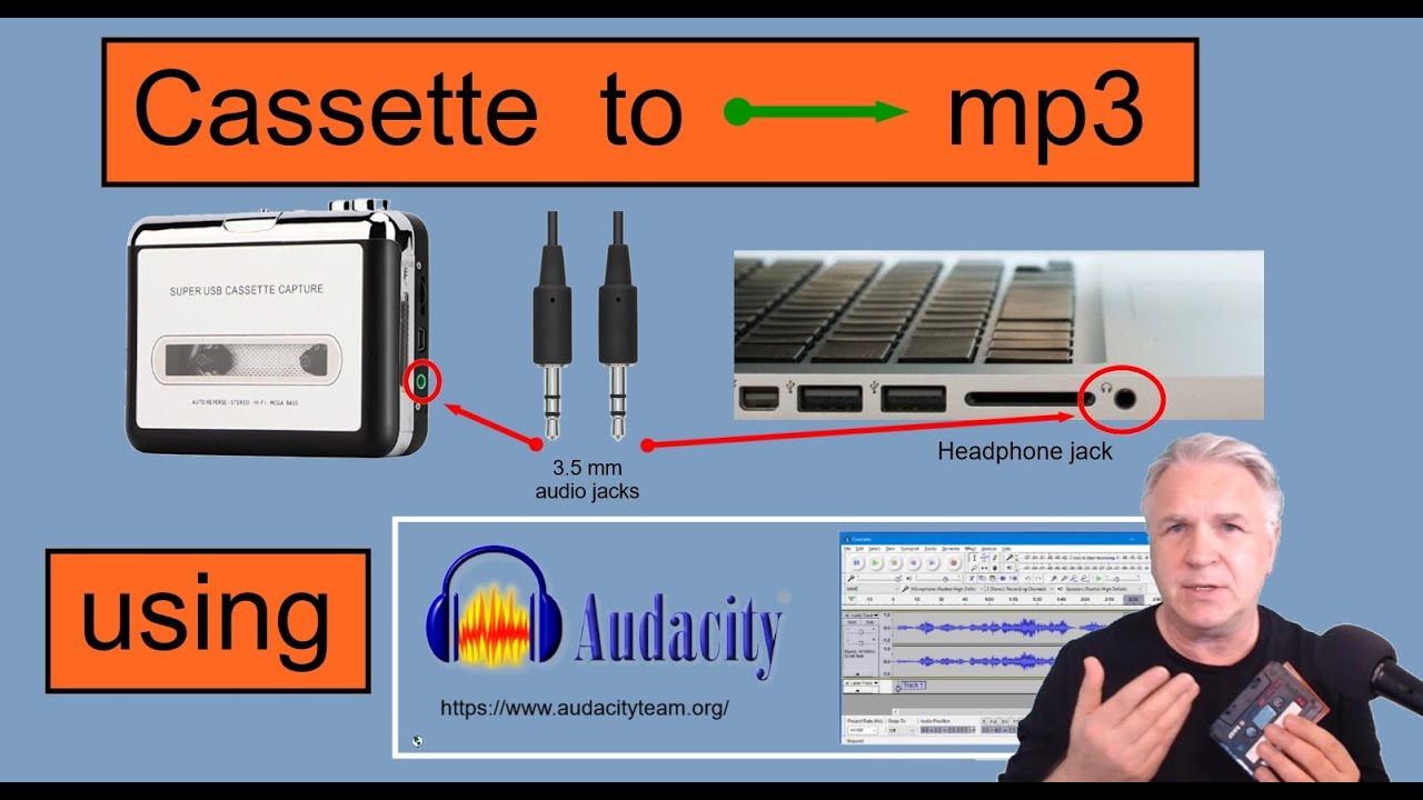 How to copy Cassette to MP3 - to your laptop. 